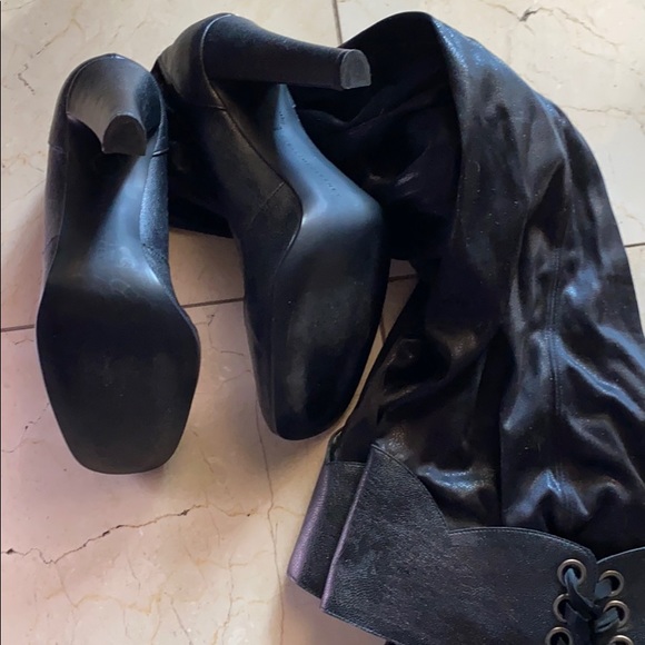 Stella McCartney Faux Leather Thigh High Boots - Picture 9 of 12